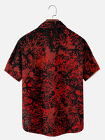 Men's Horror Icons Mashup Halloween Short Sleeve Shirt Eleven Oasis