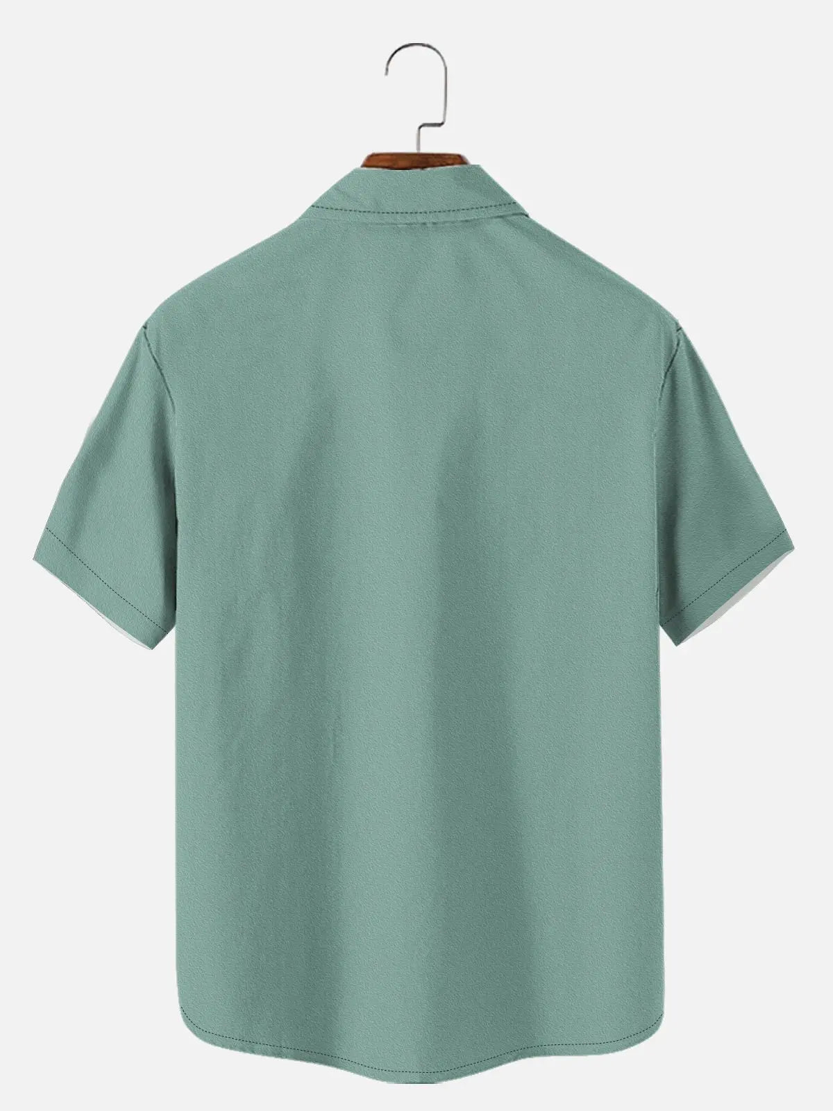 Men's Striped Everyday with Toucan in a Cocktail Glass Short Sleeve Casual Shirt ElevenOasis