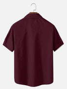 Tall Men's Geometric Stripe Fiesta Short Sleeve Shirt Eleven Oasis