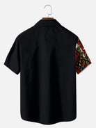 Men's Patriotic Rose Fireworks Short Sleeve Shirt Eleven Oasis
