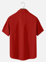 Men's Santa Beer Time Holiday Party Short Sleeve Shirt Eleven Oasis