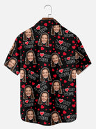 Custom Face Love Short Sleeve Shirt - I Heart My Wife / I Heart My Hubby (Sold individually) Eleven Oasis
