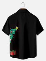 Men's Bigfoot Christmas Tree Short Sleeve Shirt Eleven Oasis