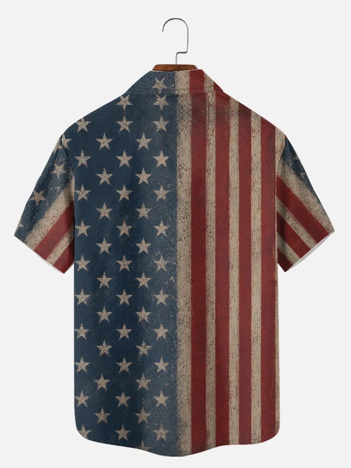 Men's Patriotic Sasquatch Short Sleeve Shirt ElevenOasis