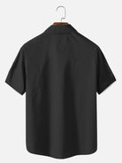 Men's Mid-Century Geometric Short Sleeve Shirt ElevenOasis
