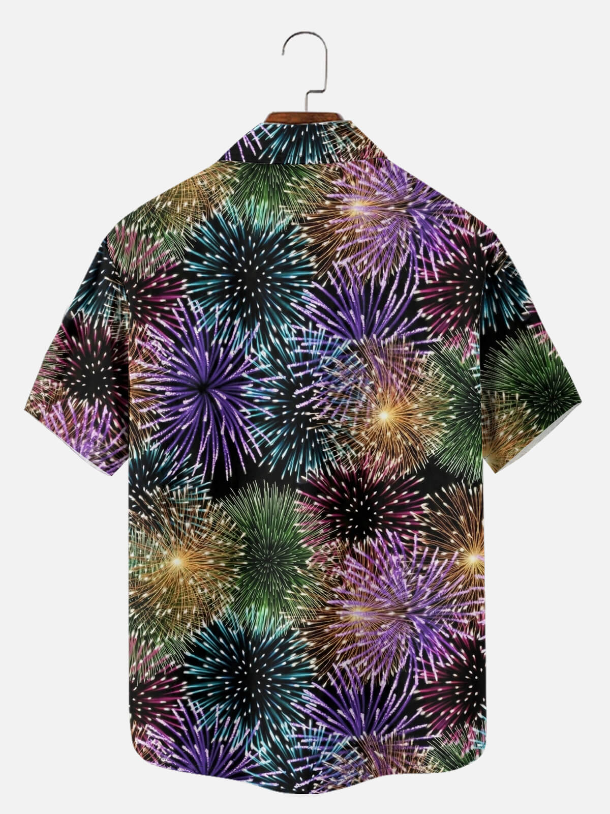 Men's Fireworks Burst Short Sleeve Shirt Eleven Oasis