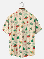 Men's Christmas Gifts and Trees All Over Print Short Sleeve Shirt Eleven Oasis