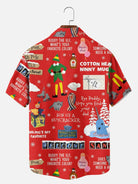 Men's Buddy the Elf Quote Print Short Sleeve Shirt 