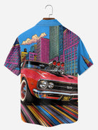 Men's Supercharged Muscle Car City Short Sleeve Shirt Eleven Oasis