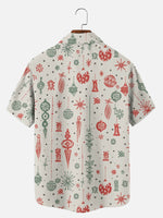 Men's Retro Ornament Print Short Sleeve Shirt Eleven Oasis