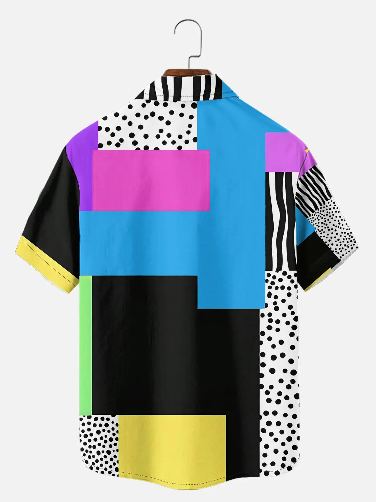 Men's Retro Pop Art Short Sleeve Shirt?