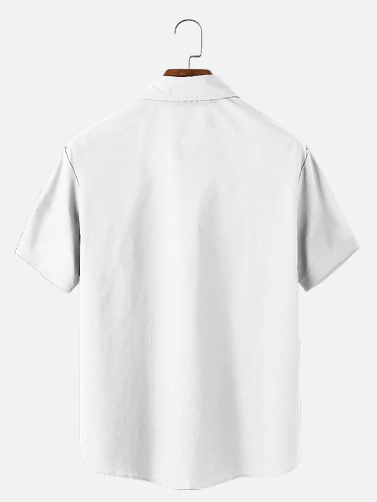 Men's Automotive Elements Contrasting Stripe Short Sleeve Shirt ElevenOasis