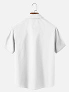 Men's Automotive Elements Contrasting Stripe Short Sleeve Shirt ElevenOasis