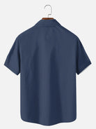 Tall Men's Mid-Century Geometric Short Sleeve Shirt ElevenOasis