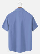 Men's Coconut Tree Casual Breathable Hawaiian Short Sleeve Shirt ElevenOasis