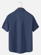 Men's Mid-Century Geometric Short Sleeve Shirt ElevenOasis