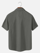 Tall Men's Mid-Century Modern Abstract Bowling Short Sleeve Shirt?