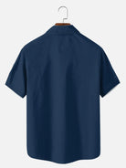 Men's Mid-Century Modern Atomic Bowling Short Sleeve Shirt ElevenOasis
