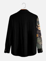 Men's Split Floral Paradise Long Sleeve Shirt Eleven Oasis