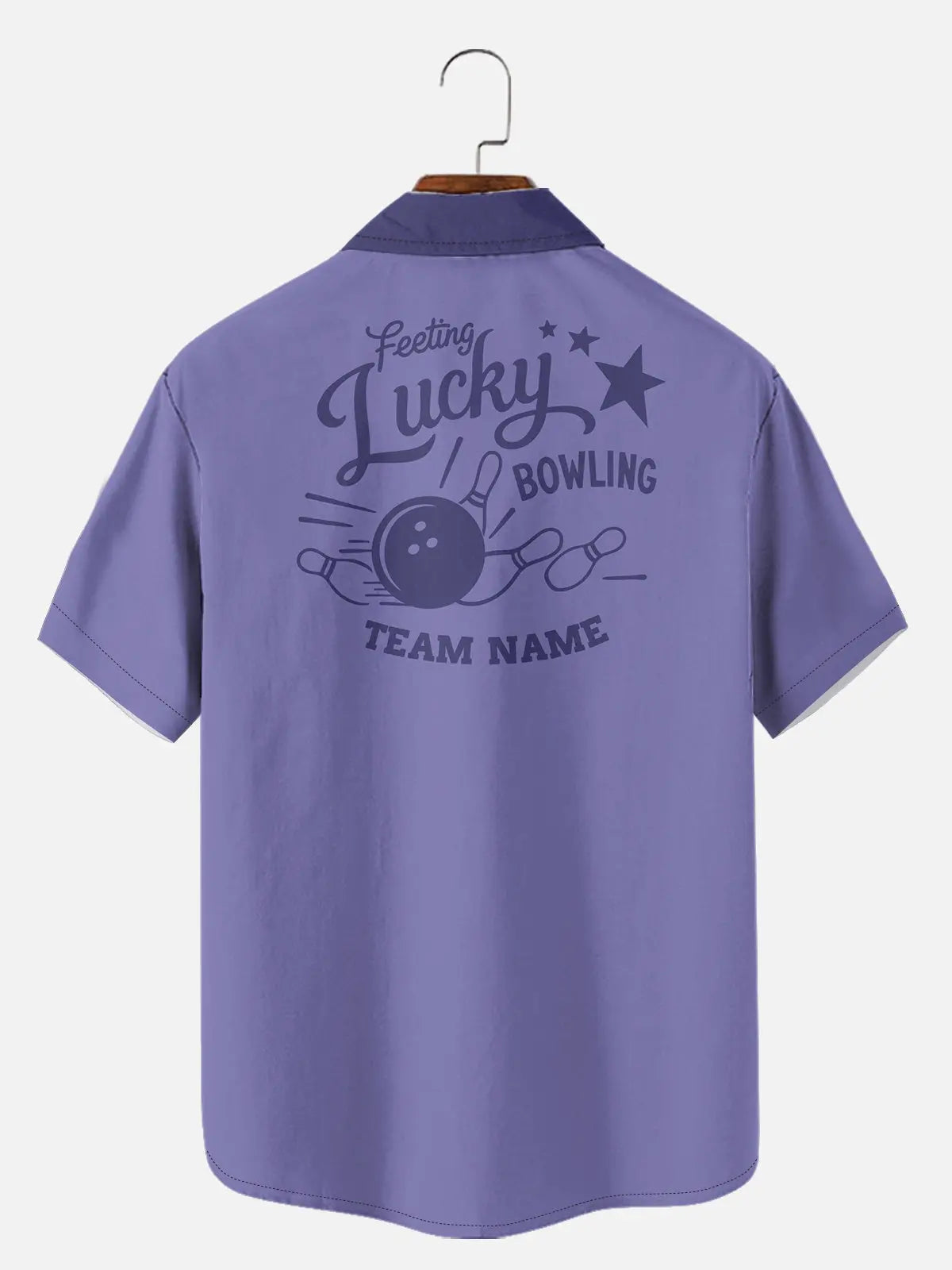 Tall Men's Custom League Night Bowling Short Sleeve Shirt Eleven Oasis