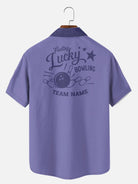 Tall Men's Custom League Night Bowling Short Sleeve Shirt Eleven Oasis