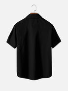 Tall Men's Crouching Tiger Forest Short Sleeve Shirt Eleven Oasis