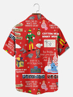 Men's Buddy the Elf Quote Print Short Sleeve Shirt Eleven Oasis
