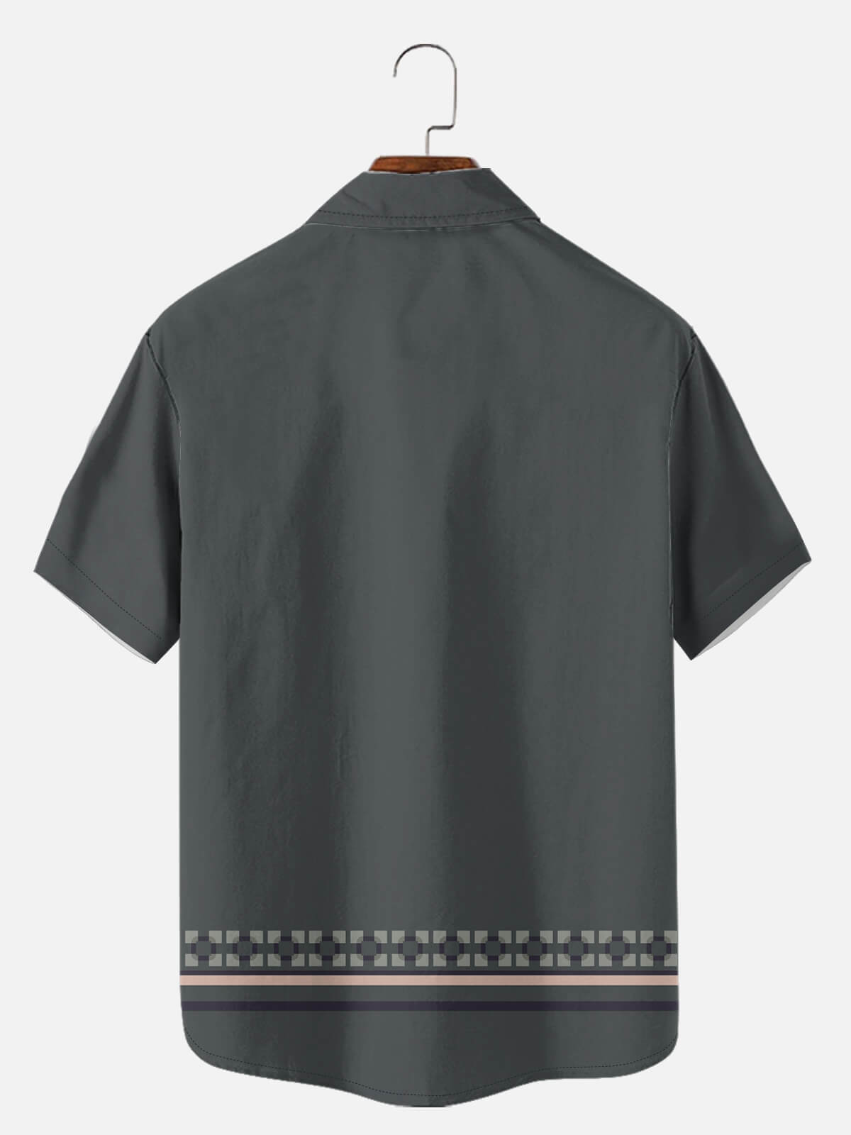 Men¡¯s Checkered Lane Bowling Short Sleeve Shirt Eleven Oasis