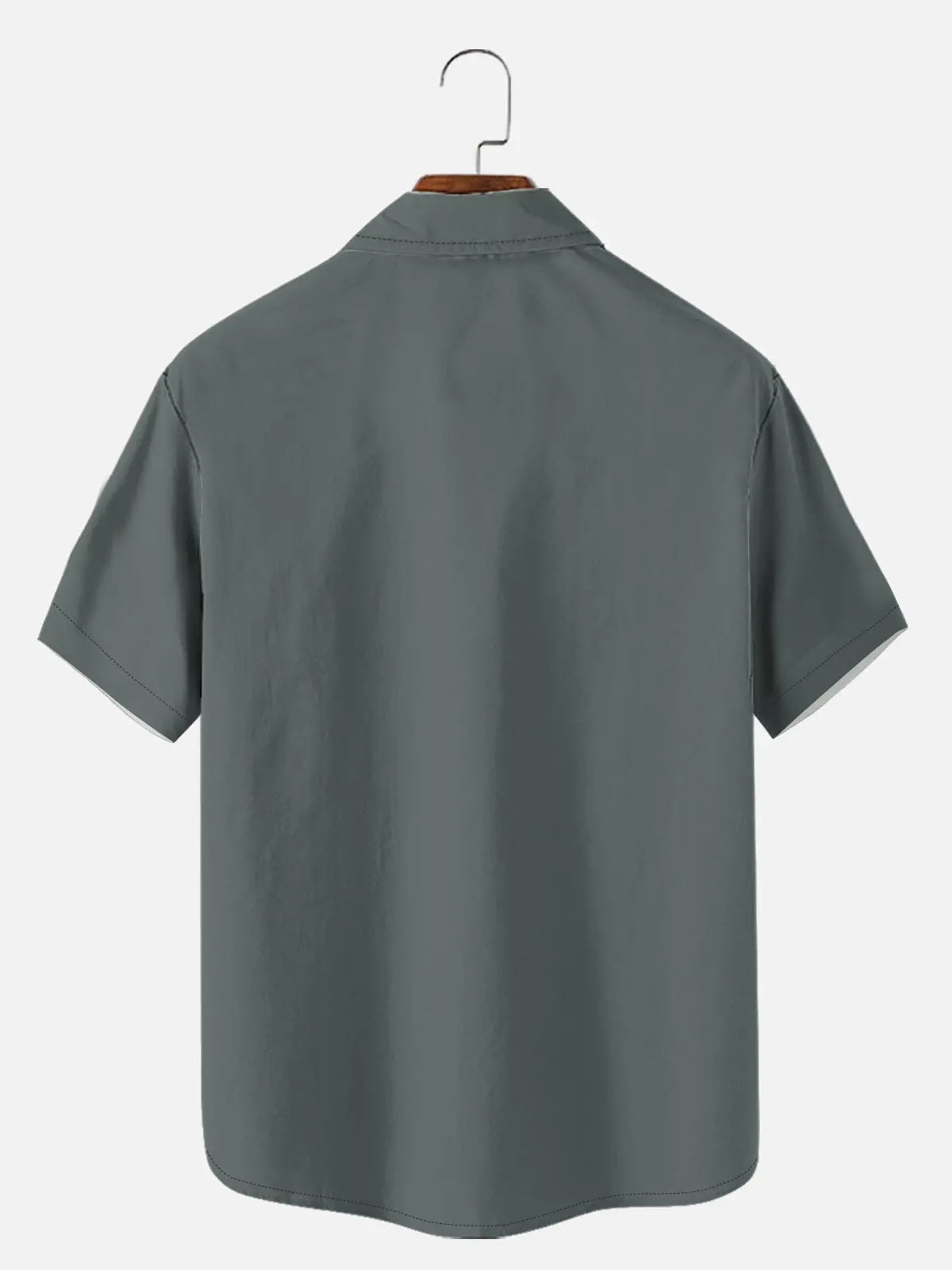 Men's Unilateral Striped Flower Vacation Casual Short Sleeve Shirt ElevenOasis