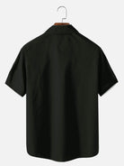 Tall Men's Christmas Ornaments Stripe Short Sleeve Shirt ElevenOasis