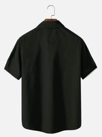 Tall Men's Christmas Ornaments Stripe Short Sleeve Shirt Eleven Oasis