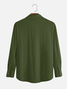 Men's Mid-Century Geometric Long Sleeve Shirt ElevenOasis