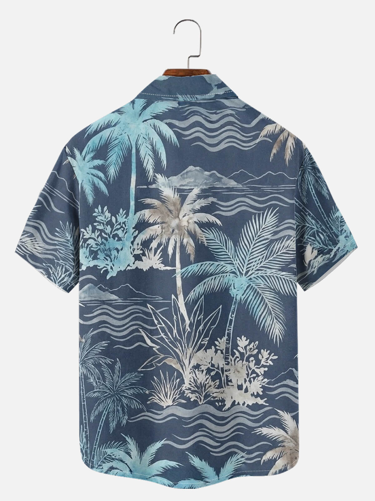 Tall Men's Tropical Island Short Sleeve Shirt