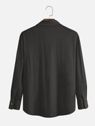 Men's Classic Striped Bowling Style Long Sleeve Shirt Eleven Oasis