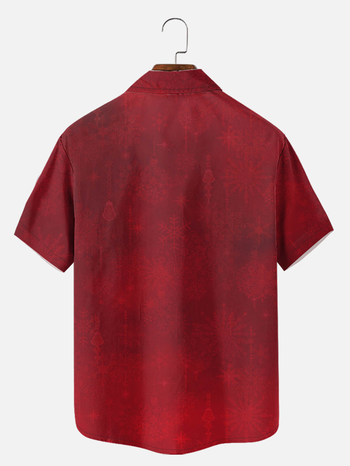 Men's Biker Skull Retro Christmas Short Sleeve Shirt Eleven Oasis