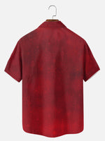 Men's Biker Skull Retro Christmas Short Sleeve Shirt Eleven Oasis