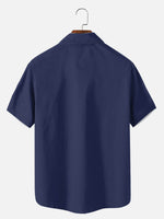 Men¡¯s Victory Stripe Bowling Short Sleeve Shirt Eleven Oasis
