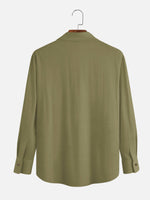 Men's Vintage Santa Merry Christmas Long Sleeve Shirt Eleven Oasis