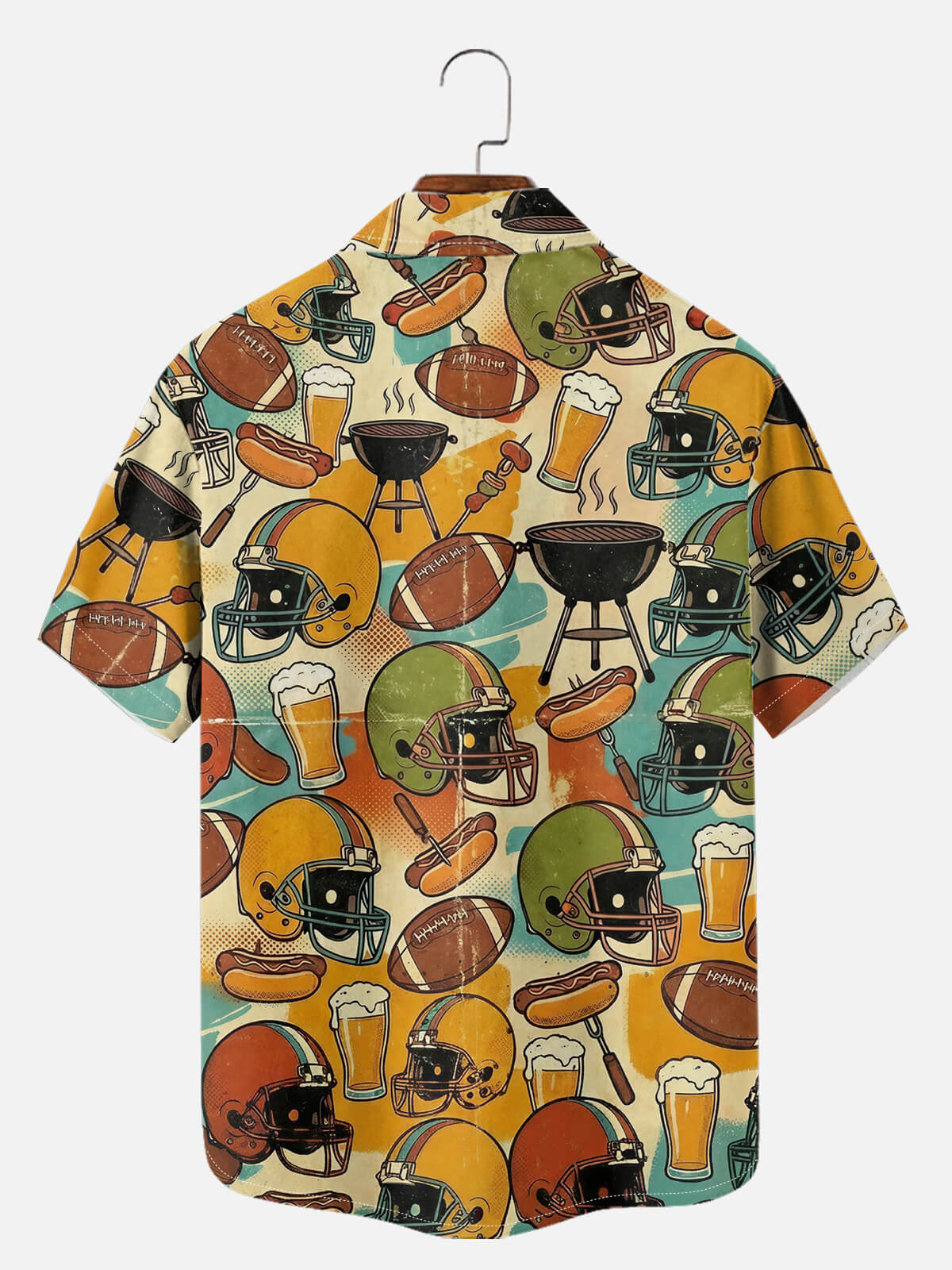 Men's Tailgate Football Short Sleeve Shirt Eleven Oasis