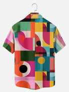 Men's Mid-Century Geometric Short Sleeve Shirt Eleven Oasis