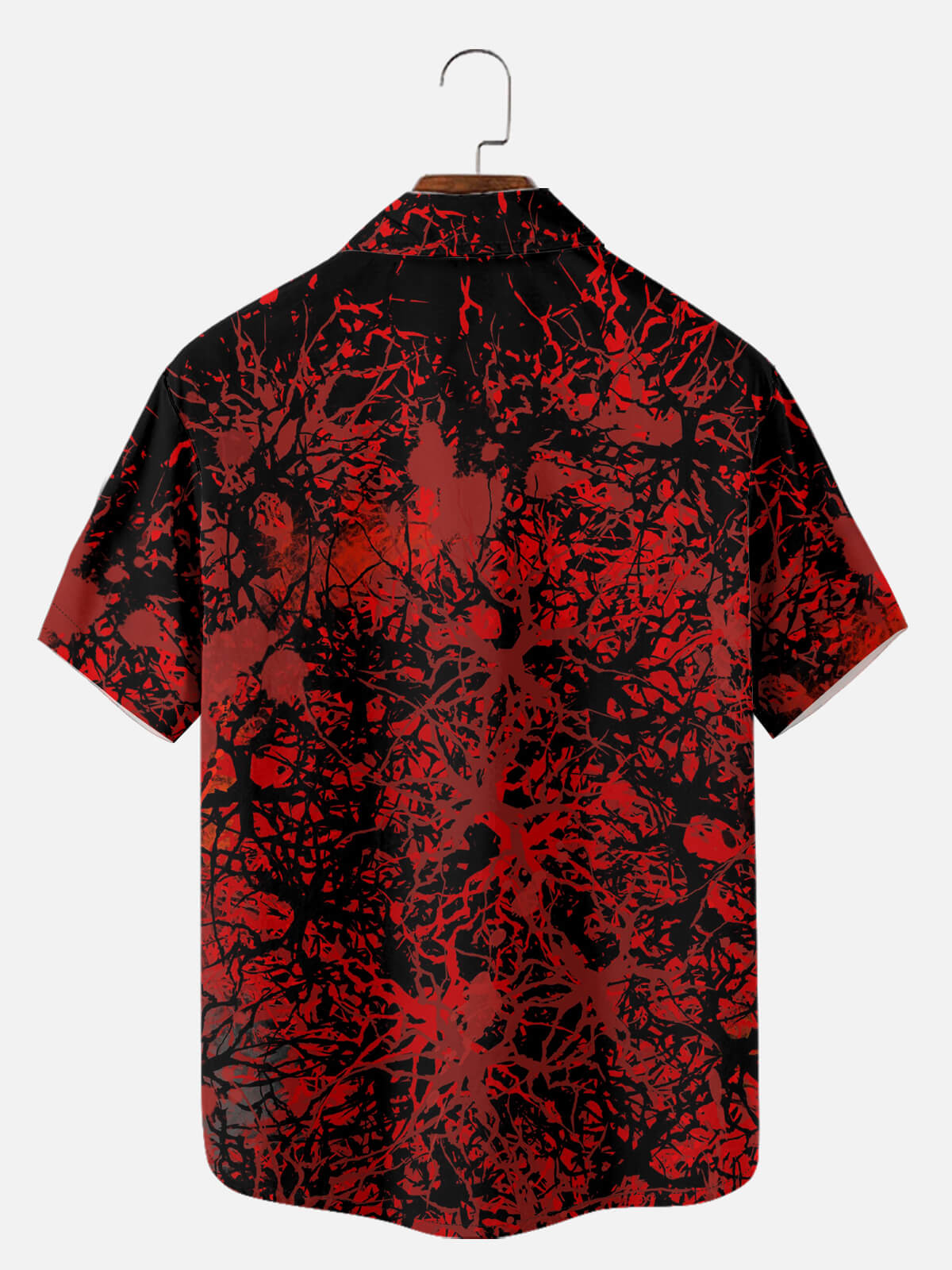 Tall Men's Horror Icons Mashup Halloween Short Sleeve Shirt