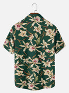 Men's Orchid Garden Short Sleeve Shirt ElevenOasis
