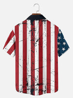 Men's Patriotic Bulldog Short Sleeve Shirt Eleven Oasis
