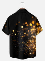 Men's New Year Glitter Lights Short Sleeve Shirt Eleven Oasis