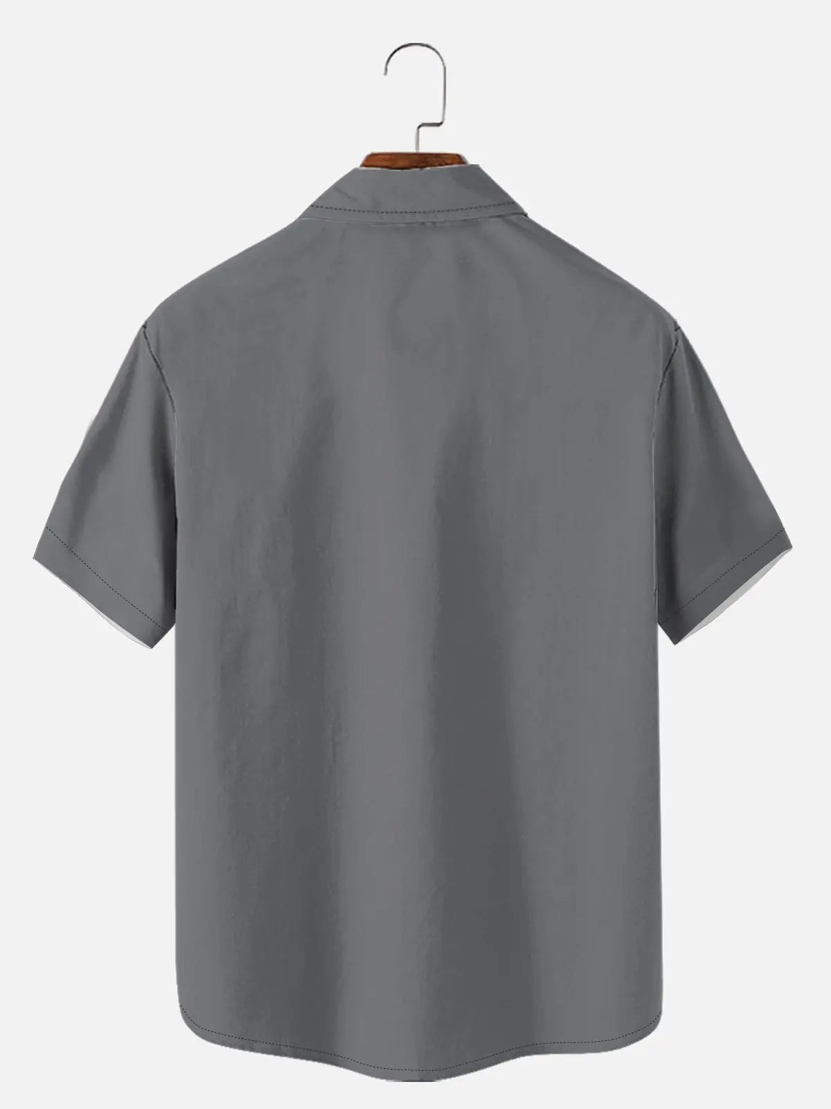 Tall Men's Blue Pinstripe Hot Rod Short Sleeve Shirt ElevenOasis