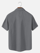 Tall Men's Blue Pinstripe Hot Rod Short Sleeve Shirt ElevenOasis