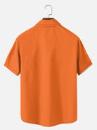 Tall Men's Red Pinstripe Panel Short Sleeve Shirt Eleven Oasis