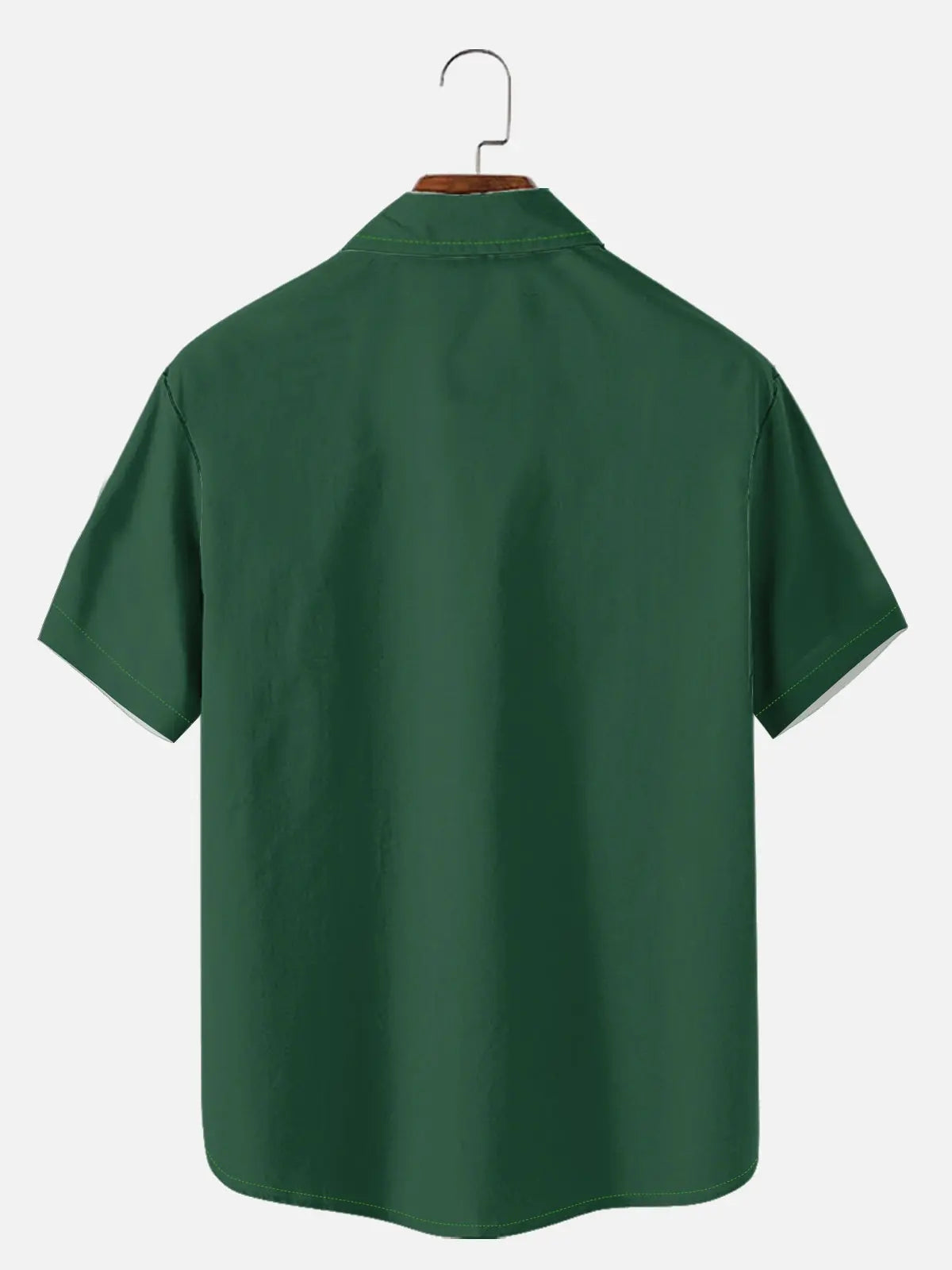 Men's Mid-Century Modern Santa Holiday Short Sleeve Shirt?
