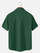 Men's Mid-Century Modern Santa Holiday Short Sleeve Shirt?