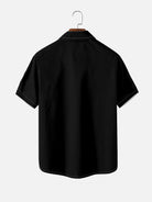 Men's Jesus Crown of Thorns Ink Panel Short Sleeve Shirt Eleven Oasis